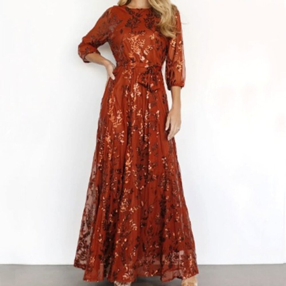 Baltic Born Destiny Sequin Maxi Dress- NEW WITH TAGS! size 1X